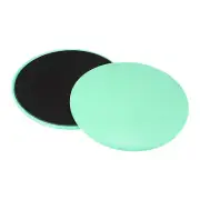 2 Packs Dual Sided Core Sliders Exercise Sliders for Working Out, Cyan