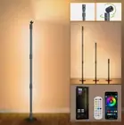 LED Corner Lamp - RGB Floor Lamp w App & Remote, 3 Heights up to 53" 360 rotate