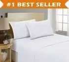 Three-Line Design 1500 Thread Count Egyptian Quality Wrinkle and Fade Resistant