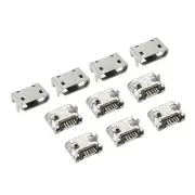 Micro USB Type B Connector 5Pin Female Plug Socket 90 Degree 5.8×7.5×3.5mm 30Pcs