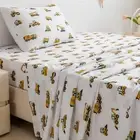 3-Piece Twin Size Kids Bed Sheet Set by Coukouchyi, Soft & Breathable Kids Fi...