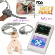 FDA Baby Fingertip Pulse Oximeter with Pediatric probe+PC Software,home care