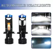 2x H7 BI-LED Mini Projector Lens Headlight Lamp Hi/Lo Beam 6000K White Retrofit