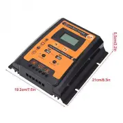 LCD Solar Discharge Controller Solar Panel Regulator USB Outpu