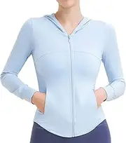 [KAIZE] Women's UPF 50+ Sun Protection Jacket, Hooded Lightweight Long Sleeve Sun Shirt for Hiking Outdoor