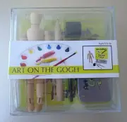 Toysmith Mini Art on the Gogh Sketchpad Water Colors Wood Manikin Paint Brush