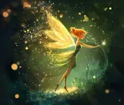 Fairy Art Computer Mouse Pad Gift inspired by Tinkerbell