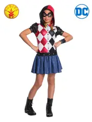 Harley Quinn DC Superhero Girls Hoodie Costume - 6-8 Years