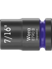 Wera 8790 B Impaktor Socket Wrench Insert 3/8in Drive 7/16in x 30mm (005517)