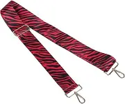[AKOOSY] Ethnic Purse Strap Replacement: Crossbody Wide Shoulder Strap Adjustable Zebra Print Handbag Belts For Women Girls Tote Bags