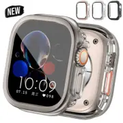 For Apple Watch Ultra 2 S10 46mm Full Case Cover Tempered Glass Screen Protector