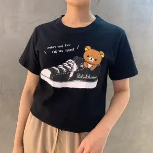 日本 輕鬆熊 鬆弛熊 拉拉熊 RILAKKUMA 周邊 夏季 純棉 短袖 動漫 T恤