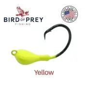3pk Circle Hook Jigs - 1 1/2oz - Yellow