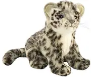 Plush Soft Toy Snow Leopard Sitting by Hansa. 23cm. 6356 by Hansa