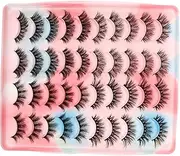 Mikinona False Eyelashes for Women Pairs Fluffy Short Natural Look Makeup Accessories False Lashes Pack