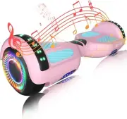 Self-Balancing Bluetooth Hoverboard with Colorful LED Lights - Fun for All Ages