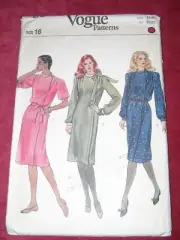 VOGUE #8148 - LADIES CUTE-MODEST ALL SEASON KNEE LENGTH DRESS PATTERN 16 FF
