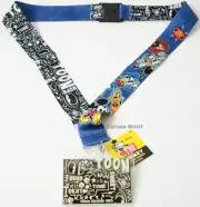 Disney Mickey Mouse Goofy Donald Lanyard Keychain ID Ticket Holder Breakaway