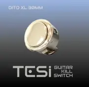 Tesi DITO XL Metallic 30MM Momentary Arcade Button Guitar Kill Switch Gold