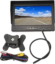 Brilluxa Monitor Kit, Rear View Backup Screen Compatible with Truck Trailer RV Pickups, 7 Inch IPS Display DC 9‑35V, Parking Reverse Monitor System (-1610230023012)