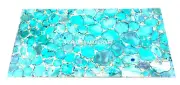 Blue Agate Stone Top Dining Table, Kitchen Slab Table, Agate Table Home Decors