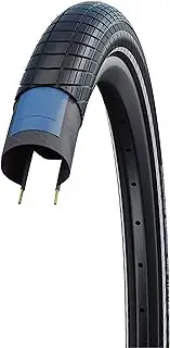 Schwalbe - Big Apple Hybrid and Touring Wire Clincher Bike Tire | Multiple Sizes | Performance Line, RaceGuard | Black or Black/Reflective