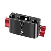 Aluminum Alloy Dual 15mm Pole Mount Bracket Clamp Bracket with 1/4 3/8 Hole7303