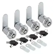 4 Pack Tubular Cam Locks Keyed Alike, RV Locks Replacement, 1 Inch Cabinet