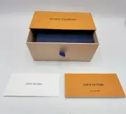 Louis Vuitton New Empty Navy Blue Trunk Sunglasses Case & Storage Box AUTHENTIC