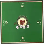 Mahjong Table Mat, Mahjong Mat, 32x32 Inch Table, Non Slip Noise Reduction for, Poker, Card, Board & Tile Games