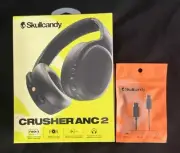 [SEALED] Black Skullcandy Crusher ANC 2 Over-Ear Headphones +USB-C chargee