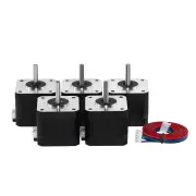 [BR Direct]TWOTREES 5pcs 17HS4401S V5 V6 4-lead Nema17 Stepper Motor 42 motor Nema 17 42BYGH 1.5A for CNC XYZ For 3D Pri