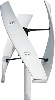 8000W White 3 Blades Vertical Wind Turbine Generator, 12V 24V 48V 220V Portable Vertical Wind Power Turbine Generator Kit with Controller for Home Or Camping (No Noise)