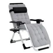Zero Gravity Sun Lounge Chair with Removable Cushion - Foldable Design