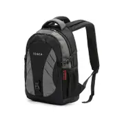 Tosca 20l/42x27x17cm Padded Multi Compartment Backpack - Grey/black