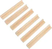 EPIGEIST 6pcs Wooden Domino Tile Display Holders Multi-Function Stands for Games Crafts Durable Domino Racks for Easy Organization Transport Great for Classroom Go Use