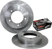 Front Disc Brake Rotors + Pads for Suzuki Jimny SN413 JB33 JB43 4X4 4cyl M13A 1.3L 2003 2004 2005 2006 2007 2008 2009 2010 2011 2012 2013 2014 2015 2016 2017 2018
