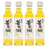 在飛比找遠傳friDay購物優惠-【麻油車】頂級冷壓苦茶油(255ML/瓶)x4瓶組