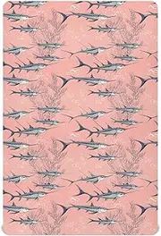 Crib Fitted Sheets for Toddlers Soft Breathable Baby Crib Sheets Standard Size Crib Mattress 39x27 Swordfish