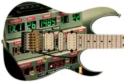 Guitar Skin Axe Wrap Bass Reface Back to the Future Electric Time Machine 1311