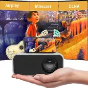 Protable Projector 1080P Home Theater Mini Video Movie Cinema for Android IOS PC