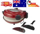 Electric Ceramic Pizza Oven Countertop Cooker Portable Pizza Maker with Paddles