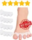 Toe Separators 2 Pairs Soft Gel Toe Spacers for Bunion Relief & Correcting AUS