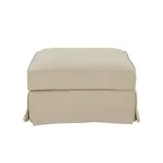 [Florabelle Living] Slip Cover Only - Noosa Hamptons Ottoman Beige