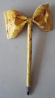 Macaroni and Cheese Mac n Cheese Duct Tape Bow Pen handmade duck