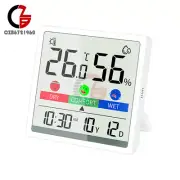 Indoor Digital Colorful LCD Thermometer Hygrometer Temperature Humidity Meter