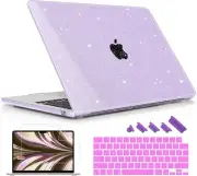 Case Compatible w/ MacBook Air 15" 2024 2023 Release M3 A3114 M2 A2941 Lavendar