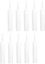 COHEALI 10Pcs Refillable Caulk Tubes Portable Empty Caulking Tubes Durable Sealant Containers for DIY Projects Repairs Compatible with Sealants Silicones