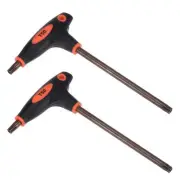 T50 Anti Tamper Proof Torx Key T-Handle Dual End Wrench, S2 Steel 2 Pcs