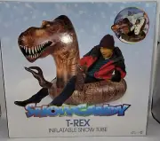SNOWCANDY Giant T-Rex Inflatable Snow Tube 42" Sled Up to 250 lbs. - 6+ - NEW